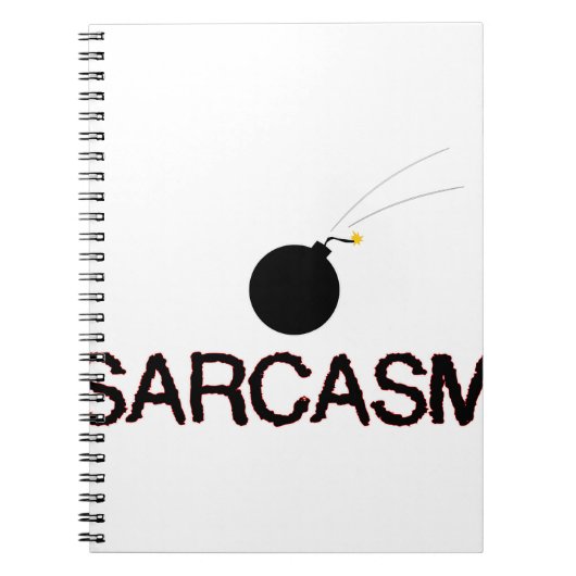 Sarcasm Bombed Notitieboek (Voorkant)