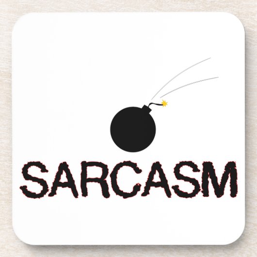 Sarcasm Bombed Onderzetter (Voorkant)