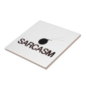 Sarcasm Bombed Tegeltje (Zijkant)