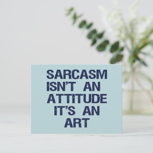 Sarcasm Briefkaart (Staand voorkant)