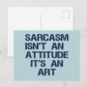 Sarcasm Briefkaart (Voorkant / Achterkant)