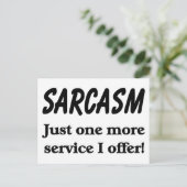 Sarcasm Briefkaart (Staand voorkant)