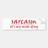 Sarcasm Bumpersticker (Voorkant)