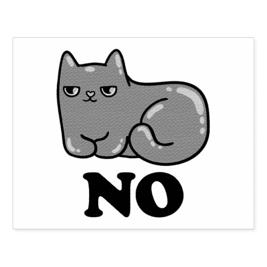 Sarcasm Cat Rubberstempel (Afrduk)