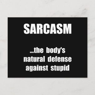Sarcasm Defense Briefkaart