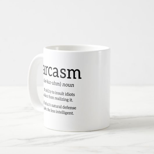 Sarcasm Definition Koffiemok (Voorkant links)