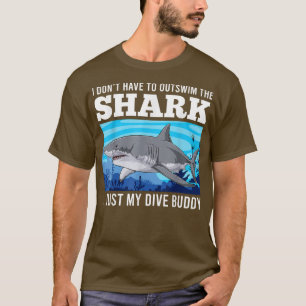 Sarcasm Dive Buddy Dive Buddy Shark diver T-shirt