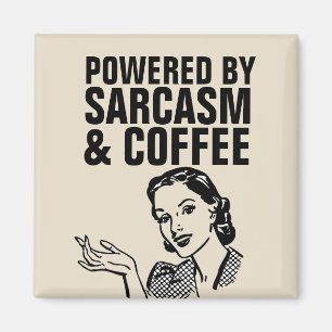 SARCASM EN COFFEE RETRO HOUSEWIFE MAGNETS MAGNEET