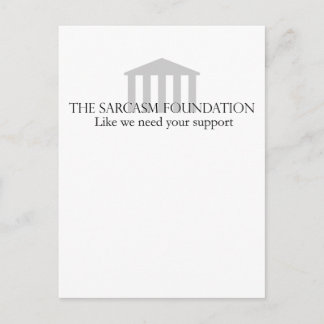 Sarcasm Foundation Briefkaart