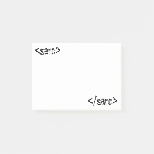 Sarcasm Funny Code Label Post-it® Notes (Voorkant)