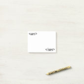 Sarcasm Funny Code Label Post-it® Notes (Op bureau)