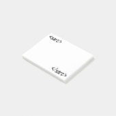 Sarcasm Funny Code Label Post-it® Notes (Schuin)