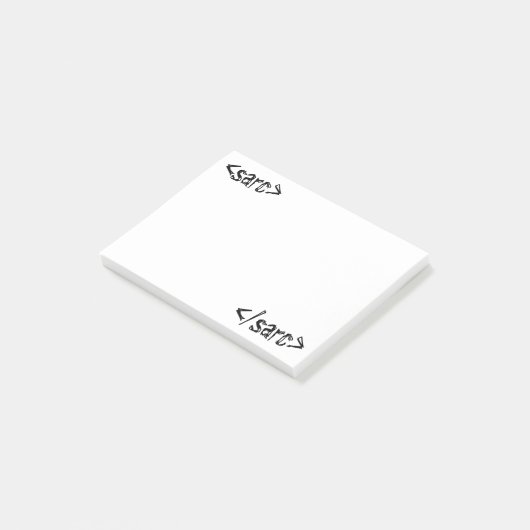 Sarcasm Funny Code Label Post-it® Notes (Schuin)