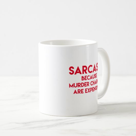 Sarcasm - Funny Quote Koffiemok (Voorkant rechts)
