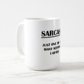 Sarcasm: Gewoon één van de vele services die ik a Koffiemok (Voorkant links)