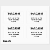 Sarcasm: Gewoon een van de vele services die ik aa Rechthoekige Sticker (Vel)