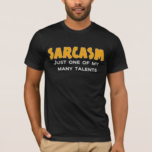 SARCASM Gewoon één van mijn vele talenten T-shirt (Voorkant)