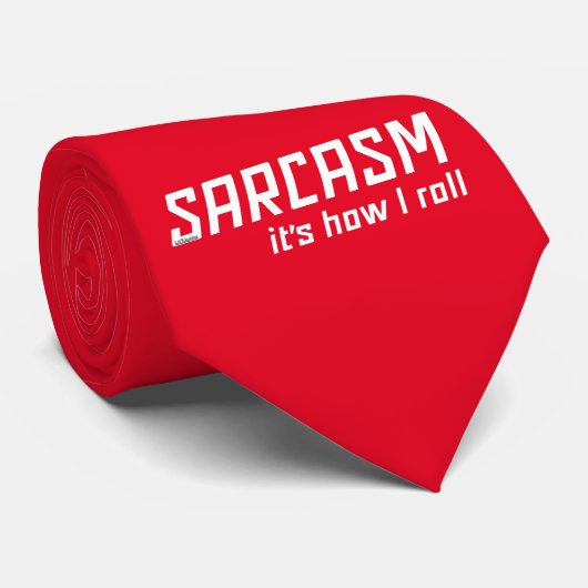 SARCASM... HET IS HOE IK grappig sarcastisch ROL Stropdas (Opgerold)