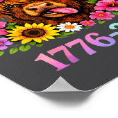 Sarcasm Highland Cow Happy New 250 Years American  Poster (Hoek)