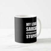 Sarcasm is afhankelijk van de starheid koffiemok (Voorkant rechts)