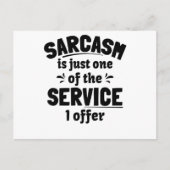 Sarcasm is de manier om iemand met stijl te mislei briefkaart (Voorkant)