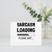 Sarcasm is de manier om iemand met stijl te mislei briefkaart (Staand voorkant)