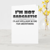 Sarcasm is de manier om iemand met stijl te mislei kaart (Gele Bloem)