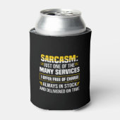 Sarcasm is maar een van de vele services blikjeskoeler (Blikje Voorkant)