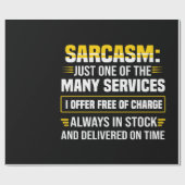 Sarcasm is maar een van de vele services cadeaupapier (Vlak)