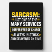 Sarcasm is maar een van de vele services fotoplaat (voorkant)