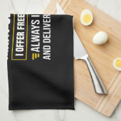 Sarcasm is maar een van de vele services theedoek (Quarter Fold)