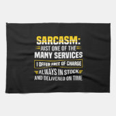 Sarcasm is maar een van de vele services theedoek (Horizontaal)
