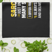 Sarcasm is maar een van de vele services theedoek (Gevouwen)