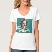 Sarcasm is mijn 'Love Language Retro Woman' T-Shir T-shirt (Voorkant)