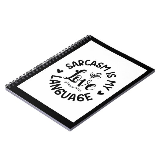 Sarcasm Is My Love Notitieboek (Linkerzijde)