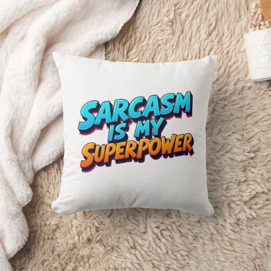 Sarcasm Is My Superpower - Comic Style Kussen (Deken)