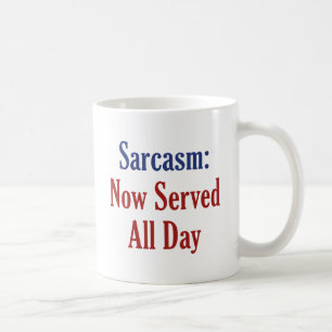 Sarcasm is nu de hele dag in dienst koffiemok