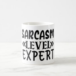 Sarcasm Level Expert Funny Quote Humorisy Sassy Koffiemok