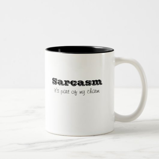 Sarcasm maakt deel uit van mijn charme Mok (Rechts)