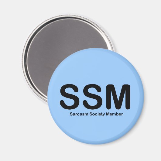 Sarcasm Magnet (Voorkant / Achterkant)