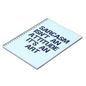 Sarcasm Notitieboek (Linkerzijde)