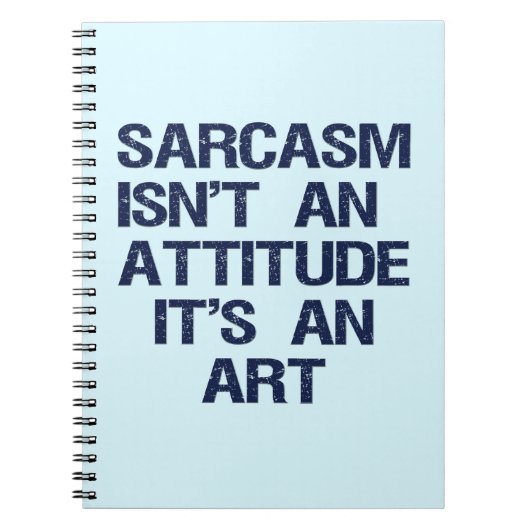 Sarcasm Notitieboek (Voorkant)