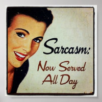 Sarcasm; nu de hele dag in dienst