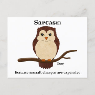 Sarcasm Owl - Briefkaart