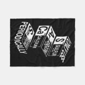 Sarcasm Periodic Table Element Weird Science Joke Fleece Deken (Voorkant (Horizontaal))
