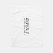SArCaSm Periodic Table Elements Word Chemistry Fleece Deken (Voorkant)