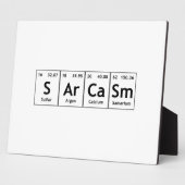 SArCaSm Periodic Table Elements Word Chemistry Fotoplaat (Zijkant)