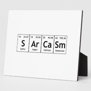 SArCaSm Periodic Table Elements Word Chemistry Fotoplaat