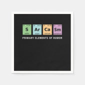 Sarcasm Periodic Table Funny Quote And Saying Gift Servet (Voorkant)