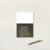 Sarcasm Post-it® Notes (Op bureau)
